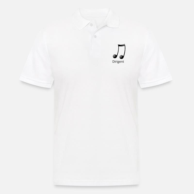 Dirigent - Männer Poloshirt - Weiß