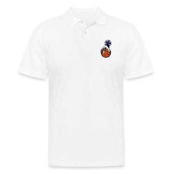handball main hand mano prise ballon - Polo Homme - blanc - Devant - Kai (181cm)