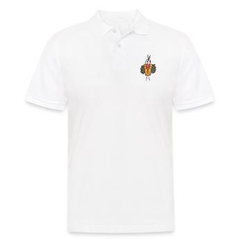 Schobbti Gelb - Männer Poloshirt - Weiß - Vorne - Kai (181cm)