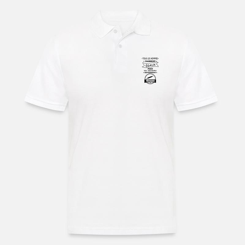 Gebäckmann, Gebäckgeschenk, Gebäck - Männer Poloshirt - Weiß