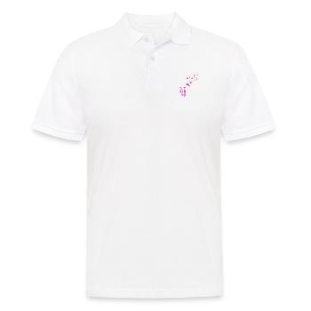 White Cross "Make Heaven Crowded" Design - Men's Polo Shirt - white - Front - Kai (181cm)