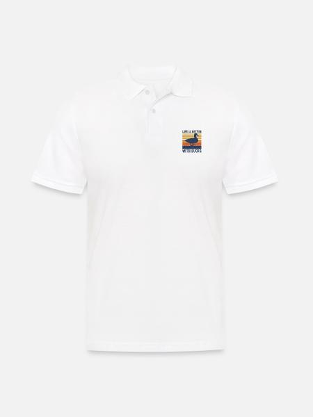 Duck - Men's Polo Shirt - white