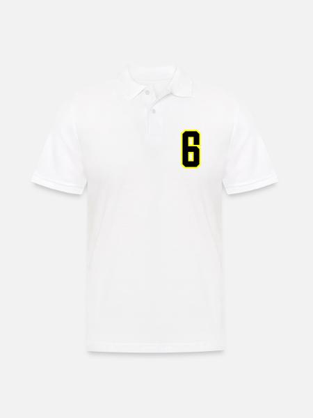 6 Number Leotard - Men's Polo Shirt - white