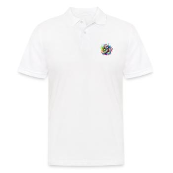 Lustiger Faultier Tennis Spieler - Männer Poloshirt - Weiß - Vorne - Kai (181cm)