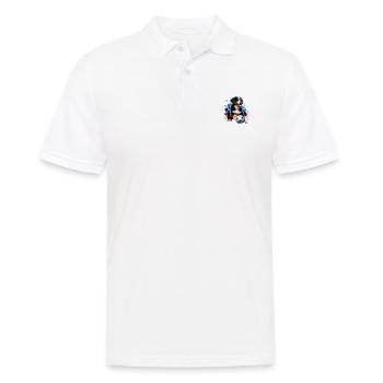 St. Bernard Mountain Dog Football Master Fan - Polo Homme - blanc - Devant - Kai (181cm)