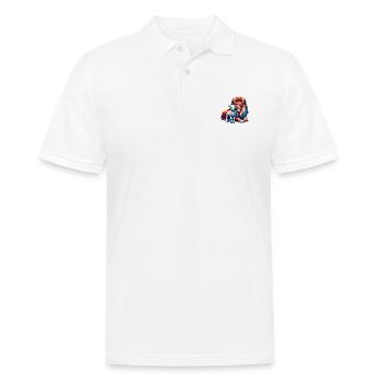 Vêtements Chrétiens Lion Et Agneau - Polo Homme - blanc - Devant - Kai (181cm)