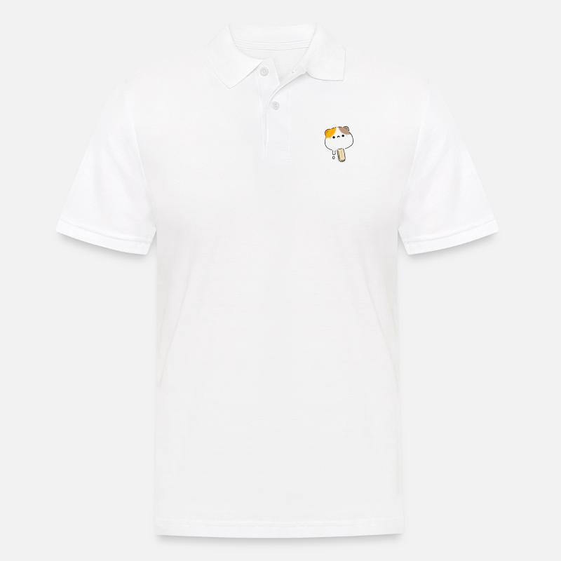Chat de la crème glacée - Polo Homme - blanc