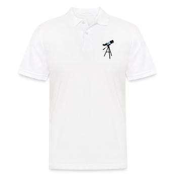Telescope, Astronomy - Men's Polo Shirt - white - Front - Kai (181cm)