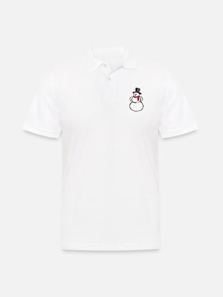 Snowman - Men's Polo Shirt - white