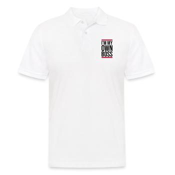 My Own Boss - Männer Poloshirt - Weiß - Vorne - Kai (181cm)