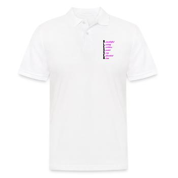 curvy girl - Männer Poloshirt - Weiß - Vorne - Kai (181cm)