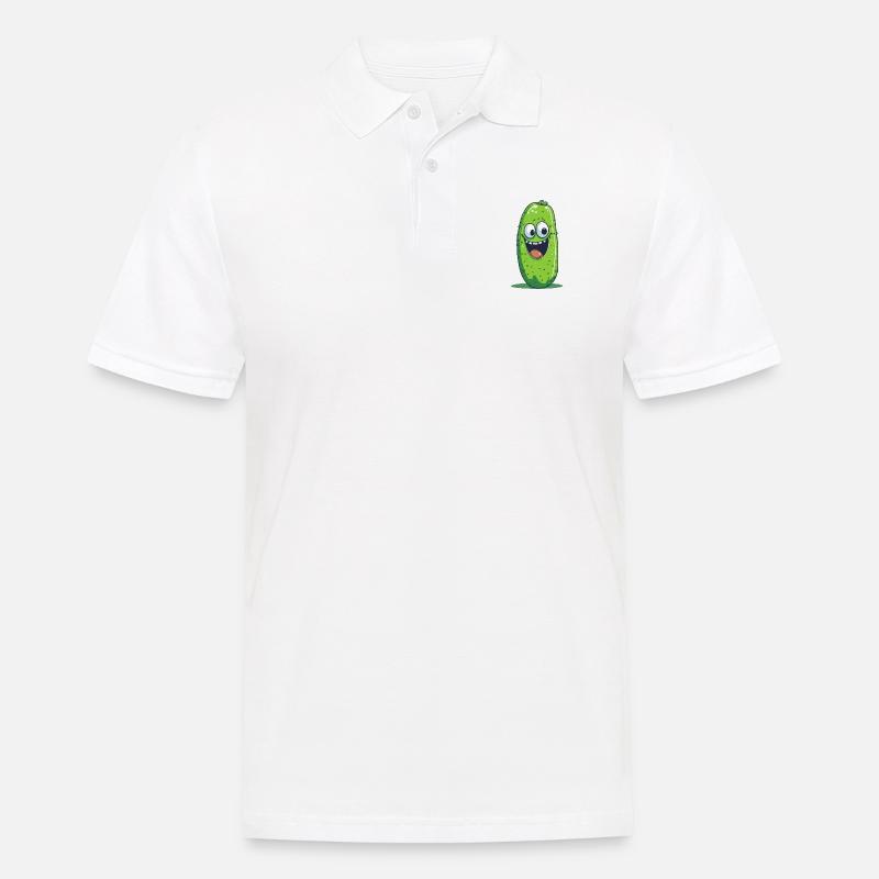 Cornichon Joyeux - Polo Homme - blanc