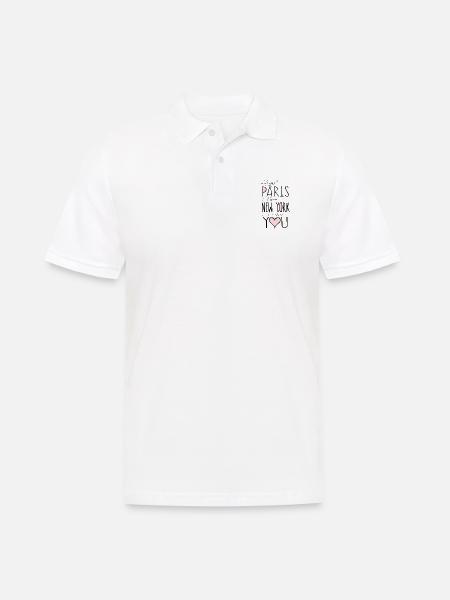 Paris - Men's Polo Shirt - white