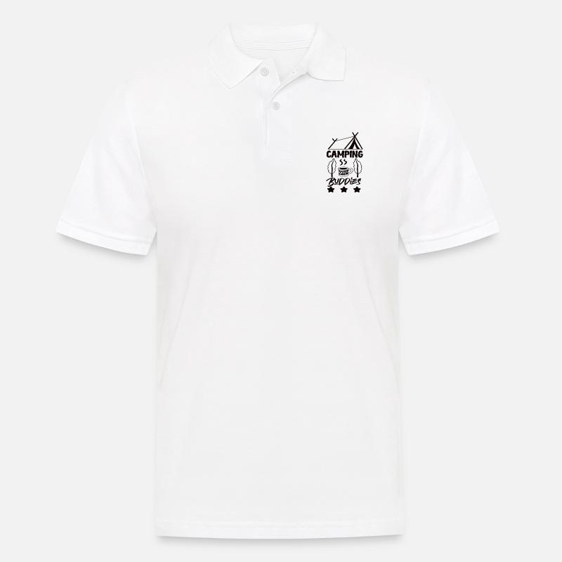 Camping Freunde Zelten Pfadfinder Geschenk - Männer Poloshirt - Weiß