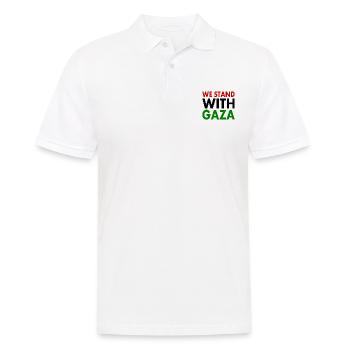 We stand with palestine - Men's Polo Shirt - white - Front - Kai (181cm)