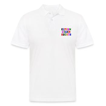 Eltern gegen rechts - Männer Poloshirt - Weiß - Vorne - Kai (181cm)