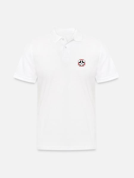 Wine glass red wine icon - Men's Polo Shirt - white