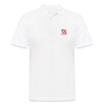 Dinosaurier triceratops Sommer - Männer Poloshirt - Weiß - Vorne - Kai (181cm)