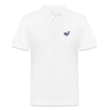 Whale Beer Pixel - Men's Polo Shirt - white - Front - Kai (181cm)