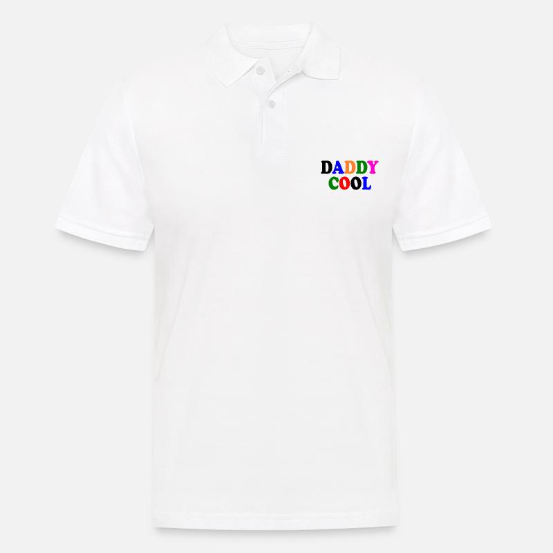 Daddy cool - Männer Poloshirt - Weiß