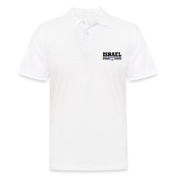 Israel - Men's Polo Shirt - white - Front - Kai (181cm)
