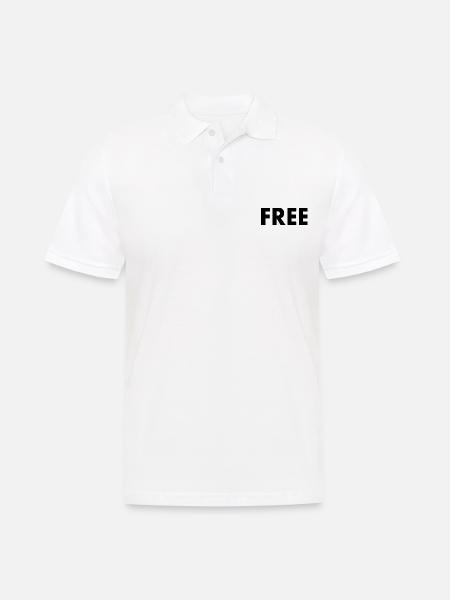 Free - Männer Poloshirt - Weiß