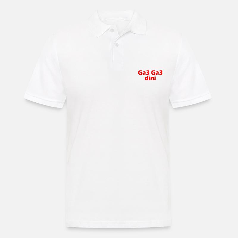 Ga3 ga3 dini - Männer Poloshirt - Weiß