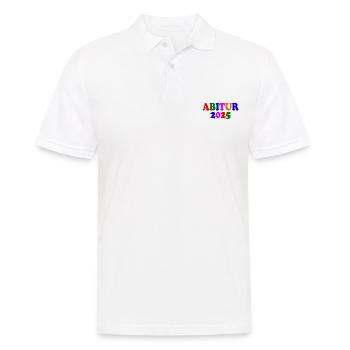 Abitur 2025 - Men's Polo Shirt - white - Front - Kai (181cm)
