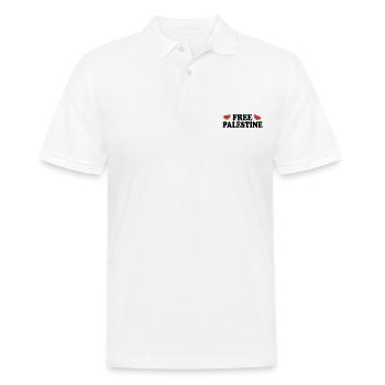 Free palestine - Männer Poloshirt - Weiß - Vorne - Kai (181cm)