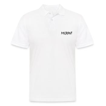 Migrant - Polo Homme - blanc - Devant - Kai (181cm)