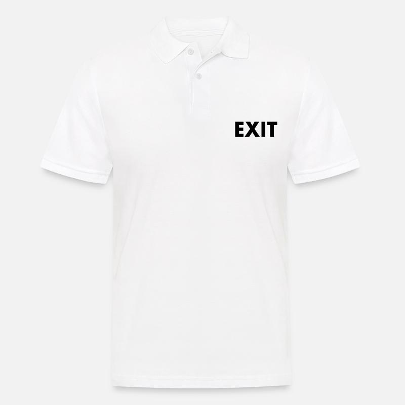 Exit - Männer Poloshirt - Weiß