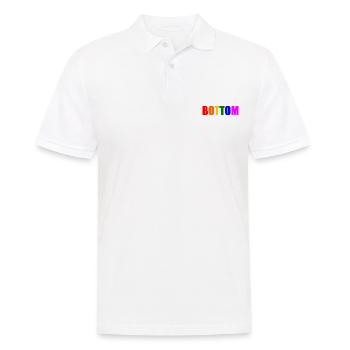 Bottom - Men's Polo Shirt - white - Front - Kai (181cm)