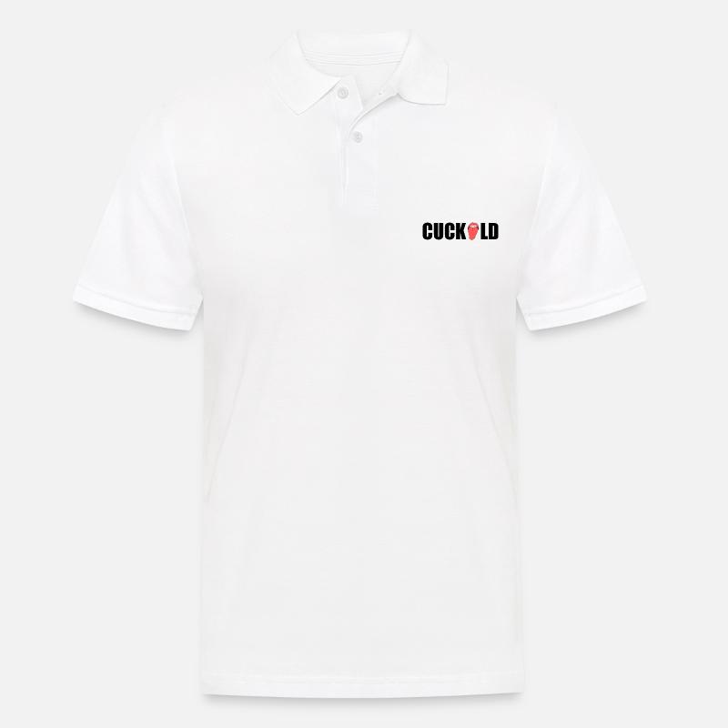 Cuckold - Männer Poloshirt - Weiß