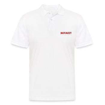 Notarzt - Polo Homme - blanc - Devant - Kai (181cm)