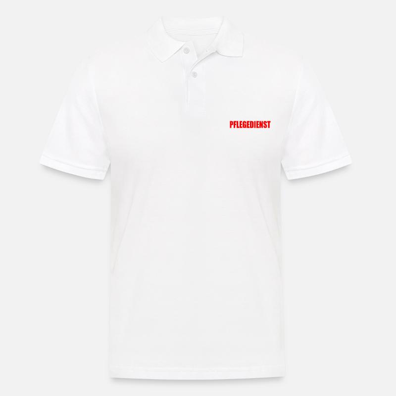 pflegedienst - Männer Poloshirt - Weiß