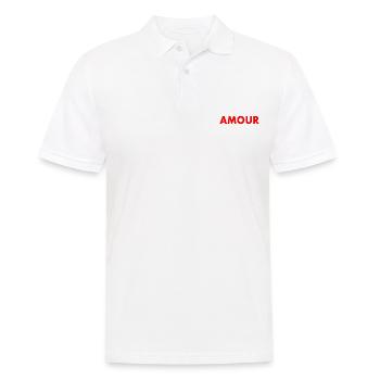 Amour - Männer Poloshirt - Weiß - Vorne - Kai (181cm)