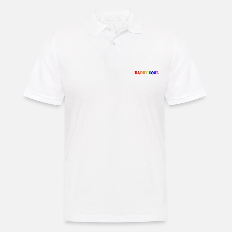 Daddy cool - Männer Poloshirt - Weiß