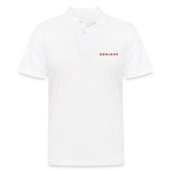 Bonjour - Männer Poloshirt - Weiß - Vorne - Kai (181cm)