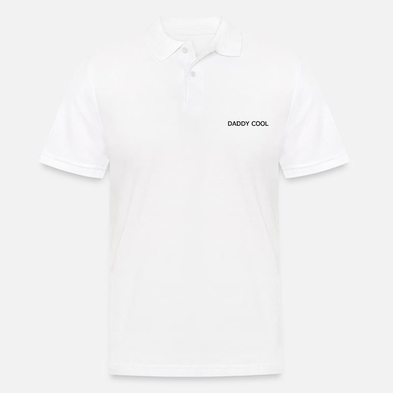 Daddy cool - Männer Poloshirt - Weiß