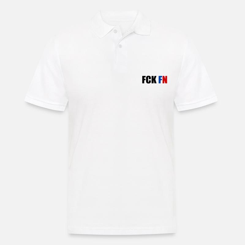 Fck fn - Männer Poloshirt - Weiß