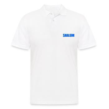 Shalom - Männer Poloshirt - Weiß - Vorne - Kai (181cm)