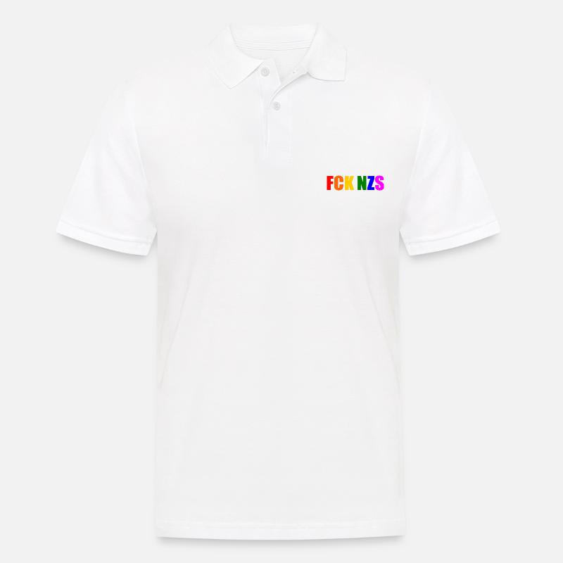 Fck nzs - Männer Poloshirt - Weiß