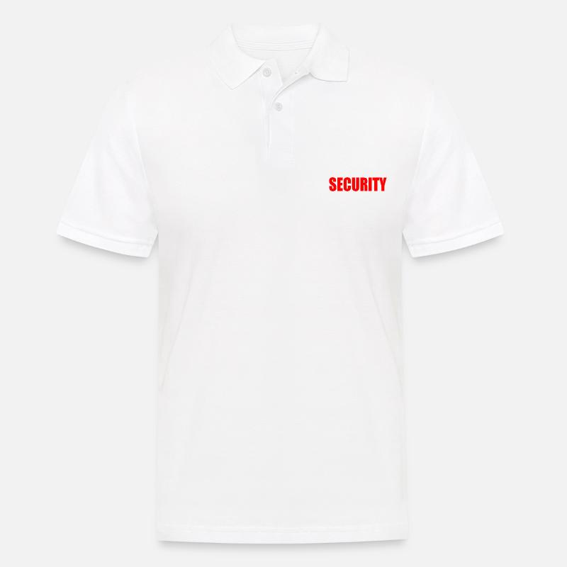 Security - Männer Poloshirt - Weiß