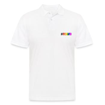 Fck afd - Männer Poloshirt - Weiß - Vorne - Kai (181cm)