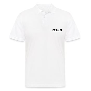 Abi 2024 - Männer Poloshirt - Weiß - Vorne - Kai (181cm)