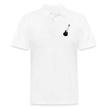 Gitarre - Musik - Männer Poloshirt - Weiß - Vorne - Kai (181cm)