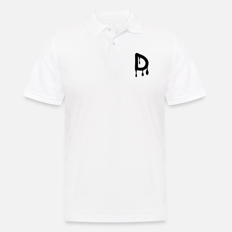 d_comic_graffiti - Polo Homme - blanc