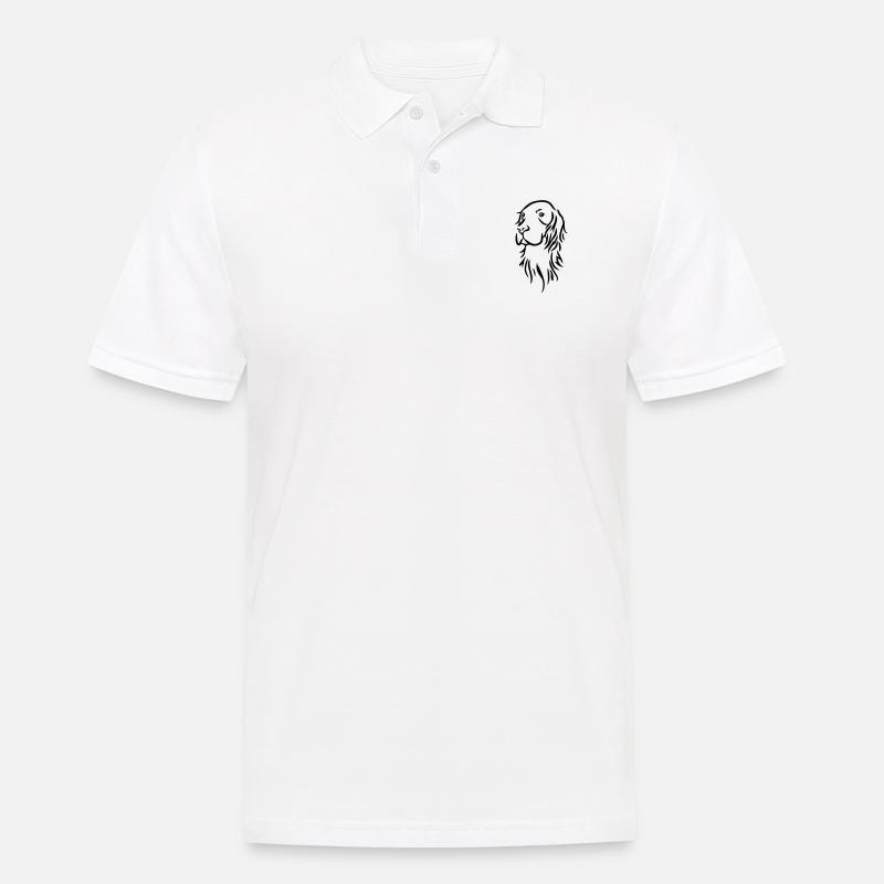 setter_head_2 - Polo da uomo - bianco