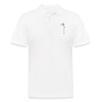 Flöte - Männer Poloshirt - Weiß - Vorne - Kai (181cm)