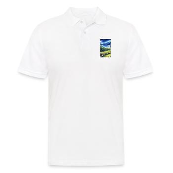 Landscape with 4 Areas, Generative AI - Men's Polo Shirt - white - Front - Kai (181cm)